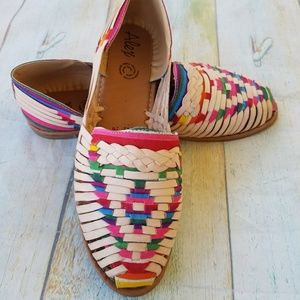 mexican slip on sandals